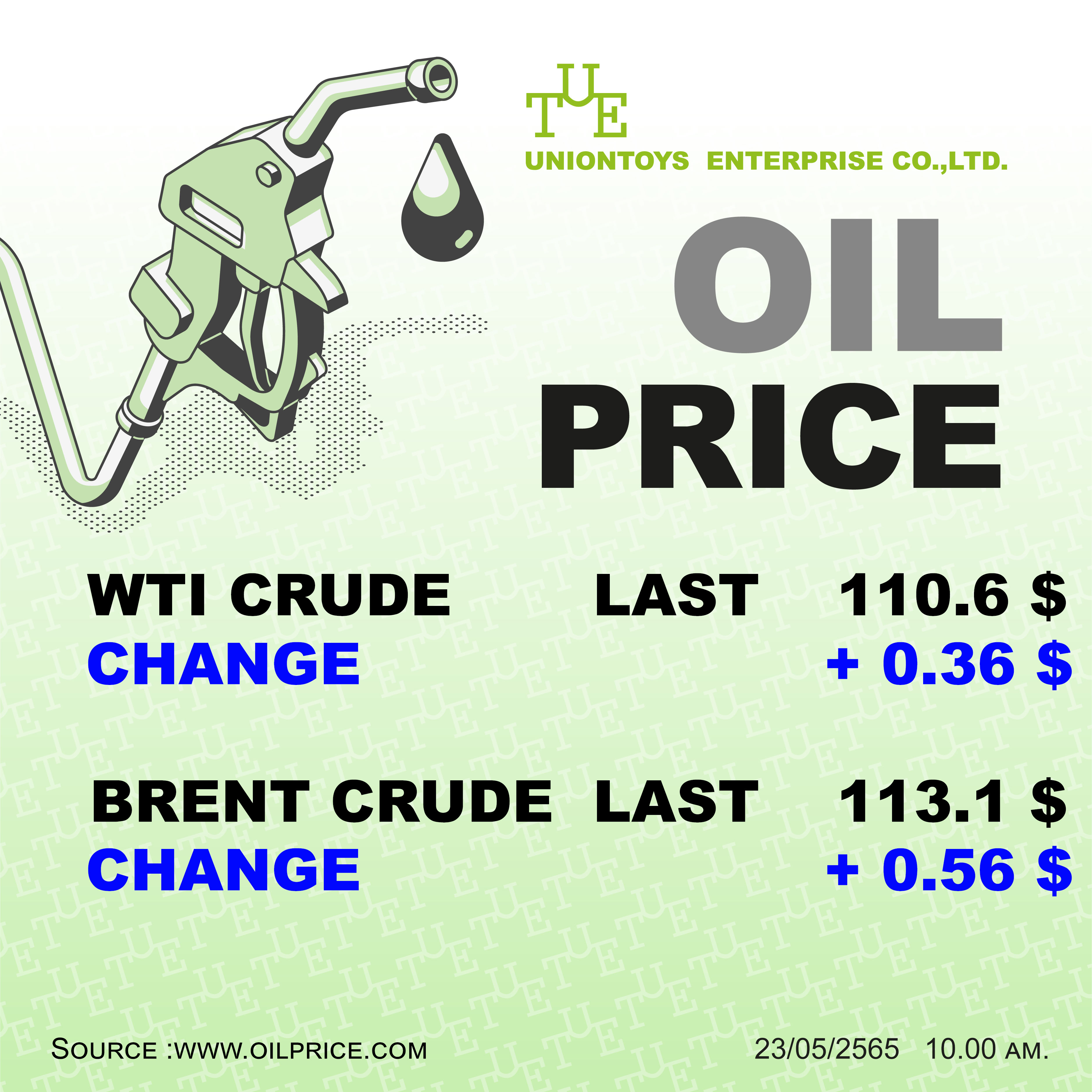 Uniontoys Oil Price Update - 24-05-2022